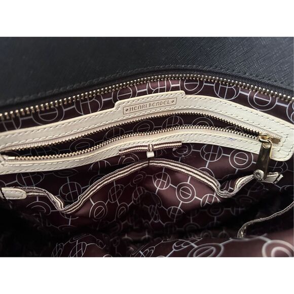 Henri Bendel West 57th Baby Diaper Bag Black Tote Purse - Picture 2 of 6